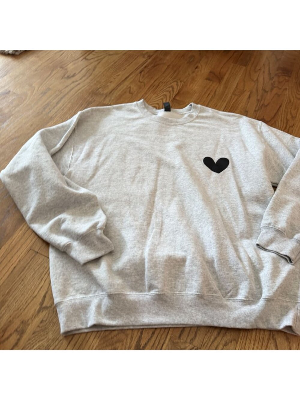Gilden Womens Gray Sweatshirt Large Something Wonderful - Picture 2 of 8